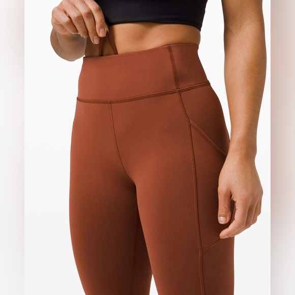 NWT Lululemon Invigorate High-Rise Tight 25" Dark Terracotta W5CQFS Size 10 - Picture 5 of 14